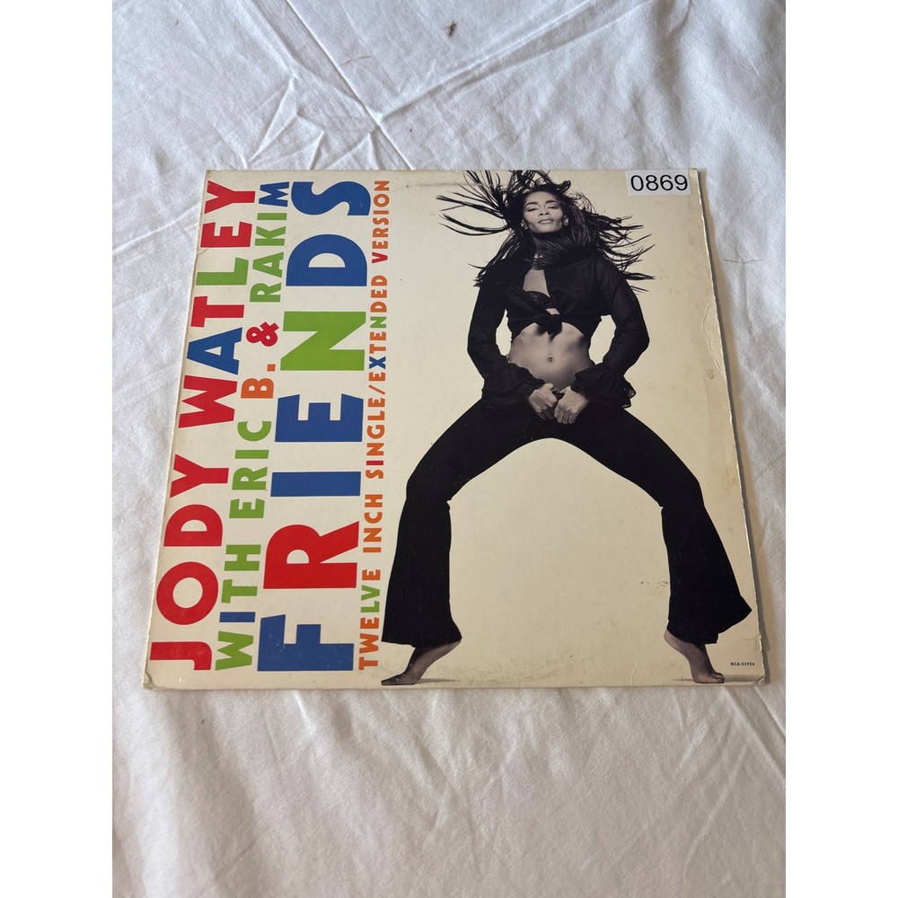 MCA Records Jody Watley Friends 12" Vinyl Single Black Good 1989 Eric B Rakim